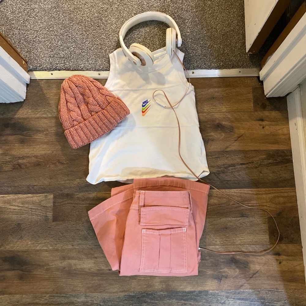 Pink Y2K cargo pants